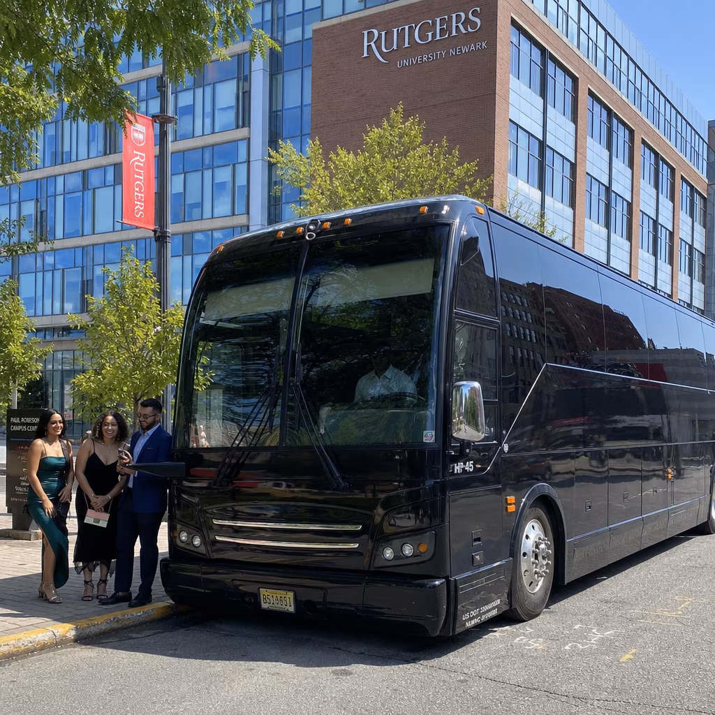 Rent a Bus to Rutgers University-Newark