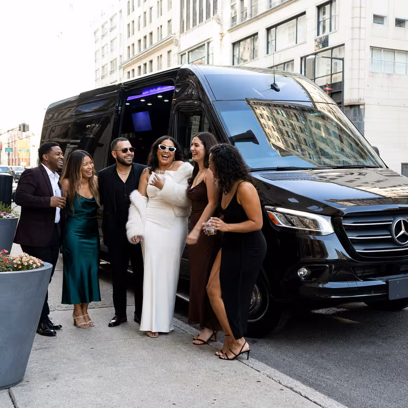 Newark Bachelor & Bachelorette Transportation fleet vehicle