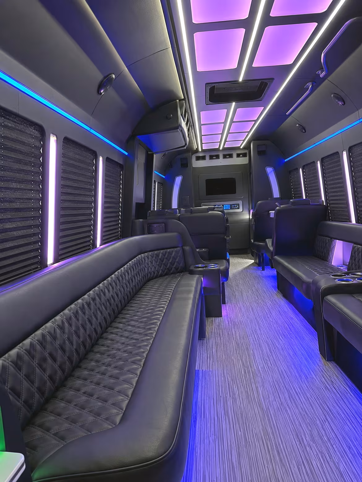 Newark Bachelor & Bachelorette Transportation party bus interior