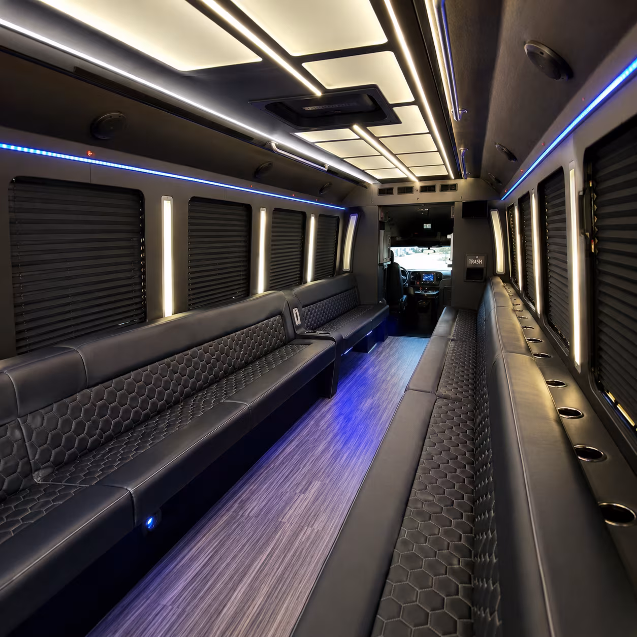 Newark Bachelor & Bachelorette Transportation onboard seating
