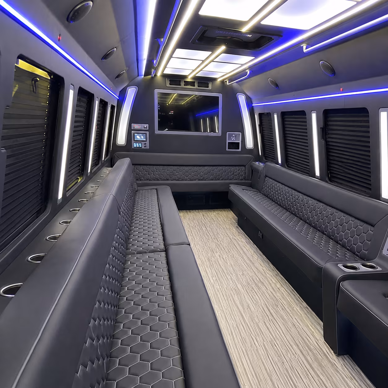 Newark Concert & Music Festival Transportation party bus exterior
