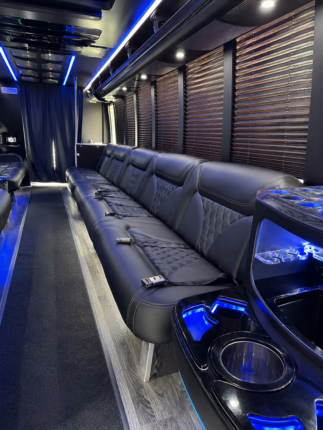 Newark Concert & Music Festival Transportation party bus exterior