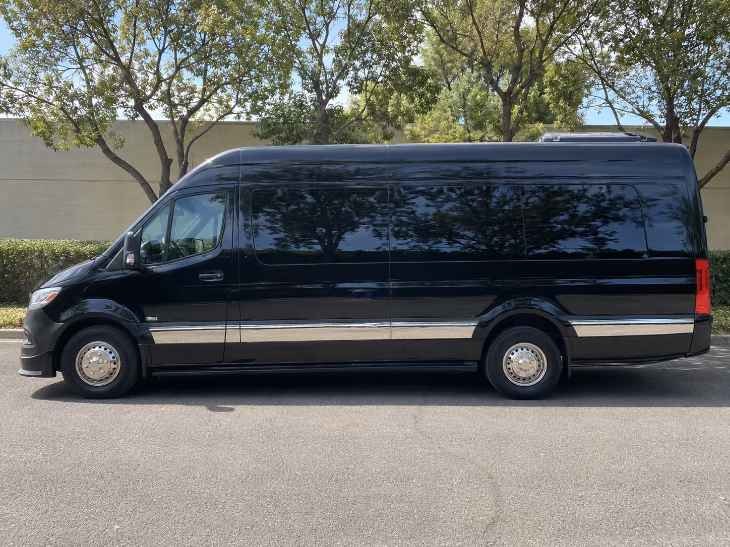 Newark Corporate Transportation party bus exterior