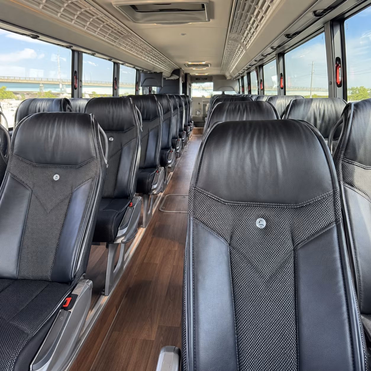 Newark Corporate Transportation party bus exterior