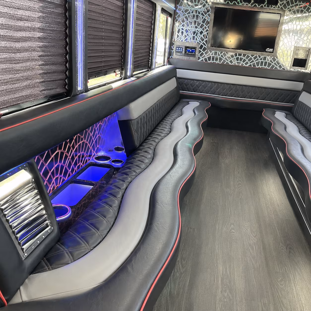 Newark Prom & Homecoming Transportation party bus exterior