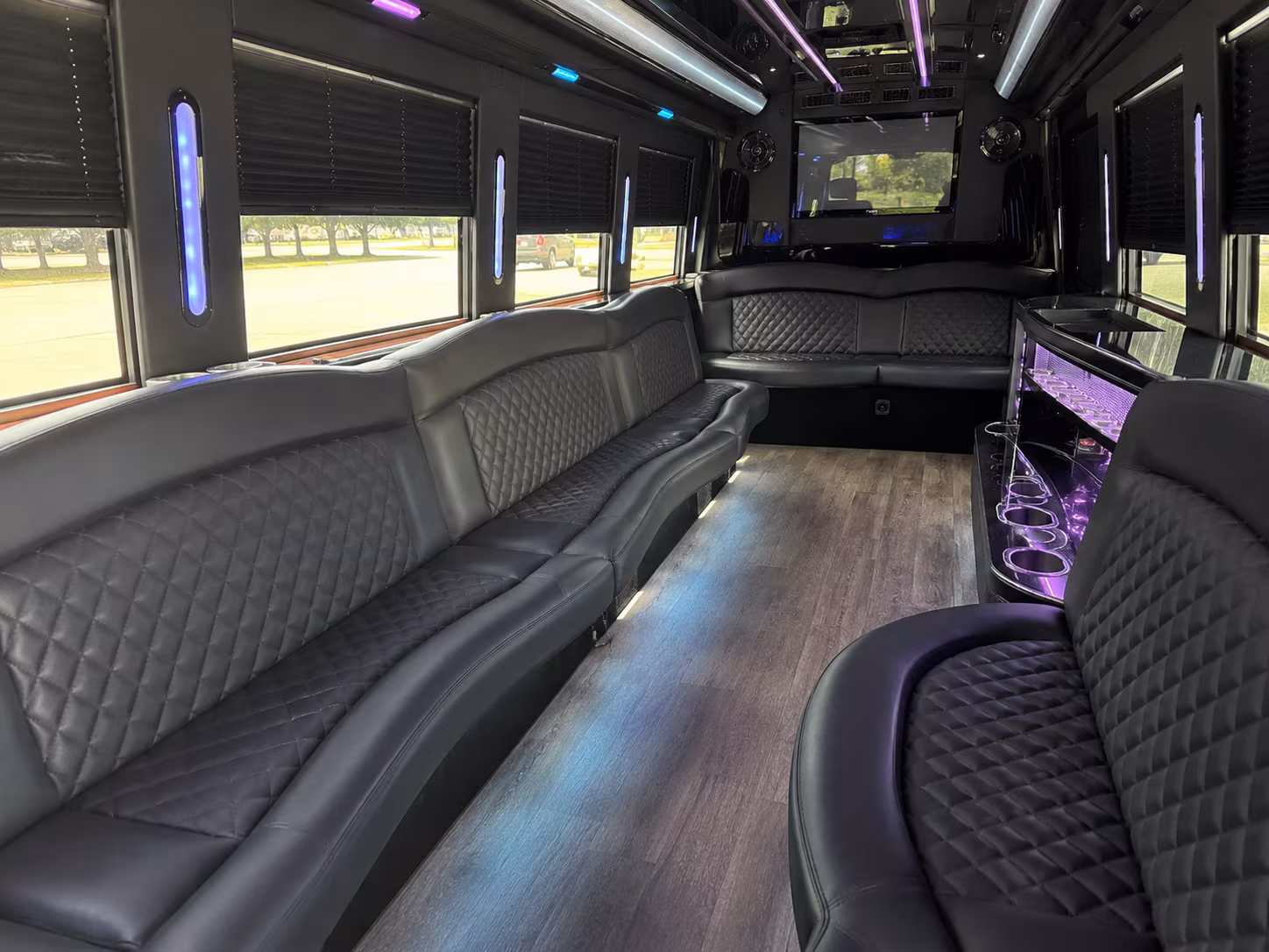 Newark Prom & Homecoming Transportation party bus exterior