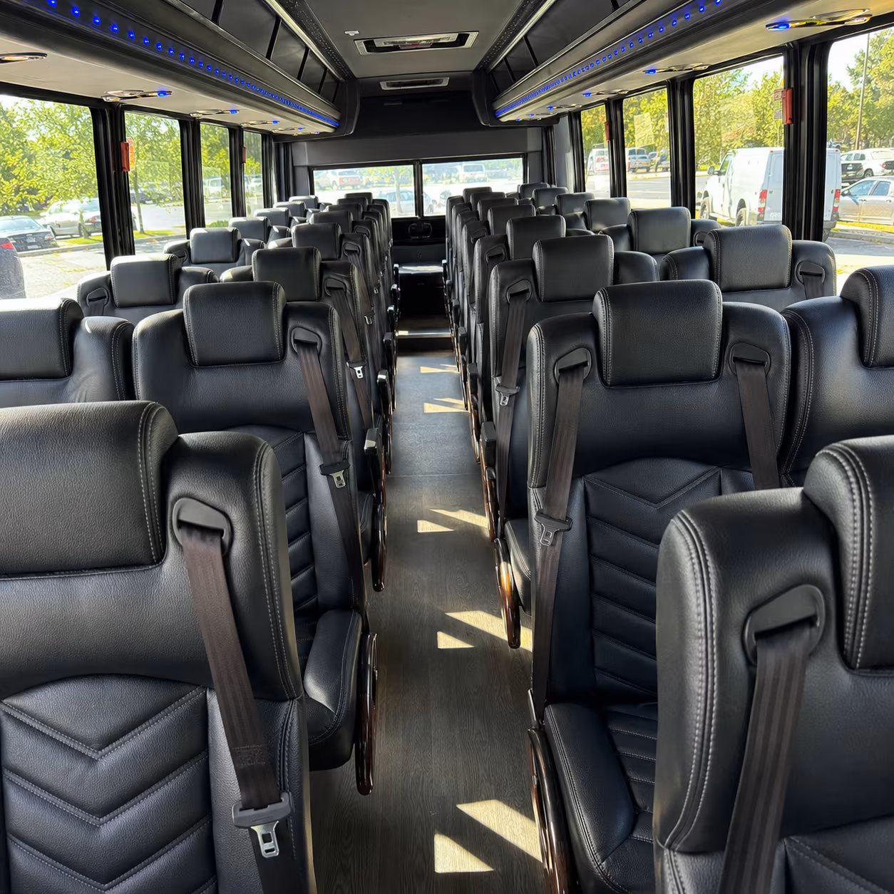Newark School Event Transportation onboard seating