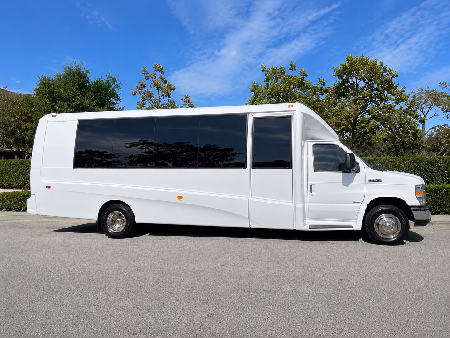 Newark School Event Transportation party bus interior