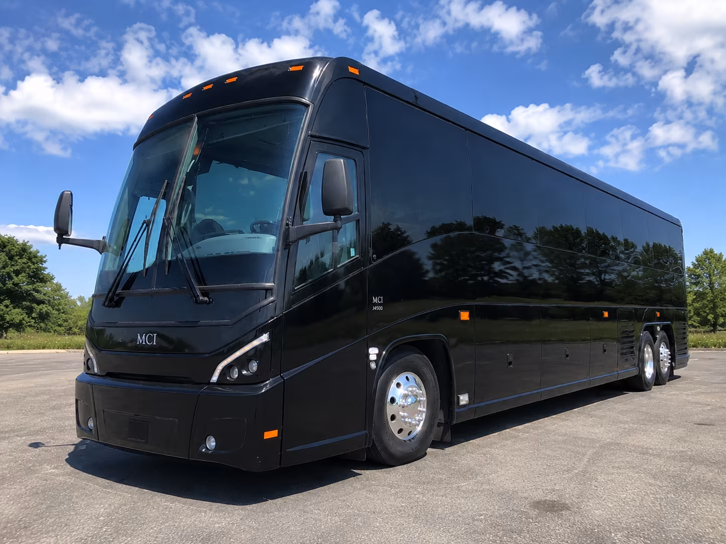 Newark School Event Transportation party bus exterior