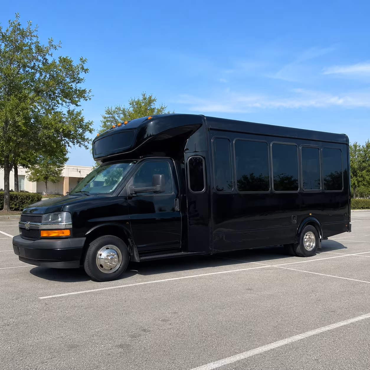 Newark Sporting Event Transportation party bus exterior