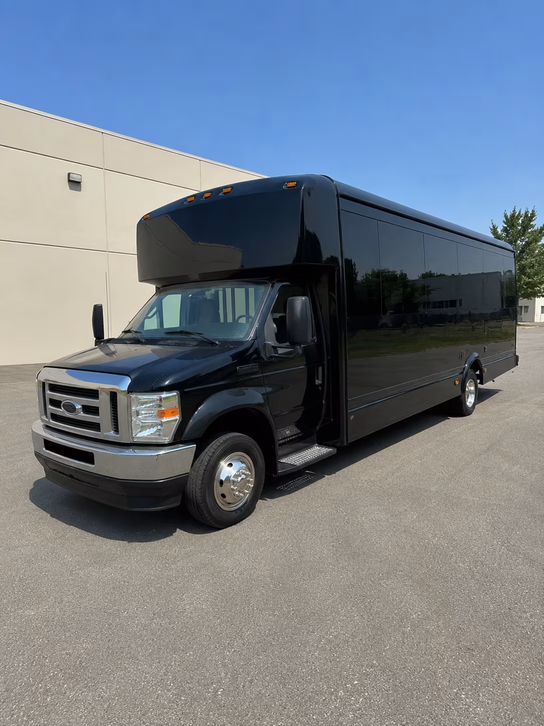 Newark Wedding Transportation party bus exterior